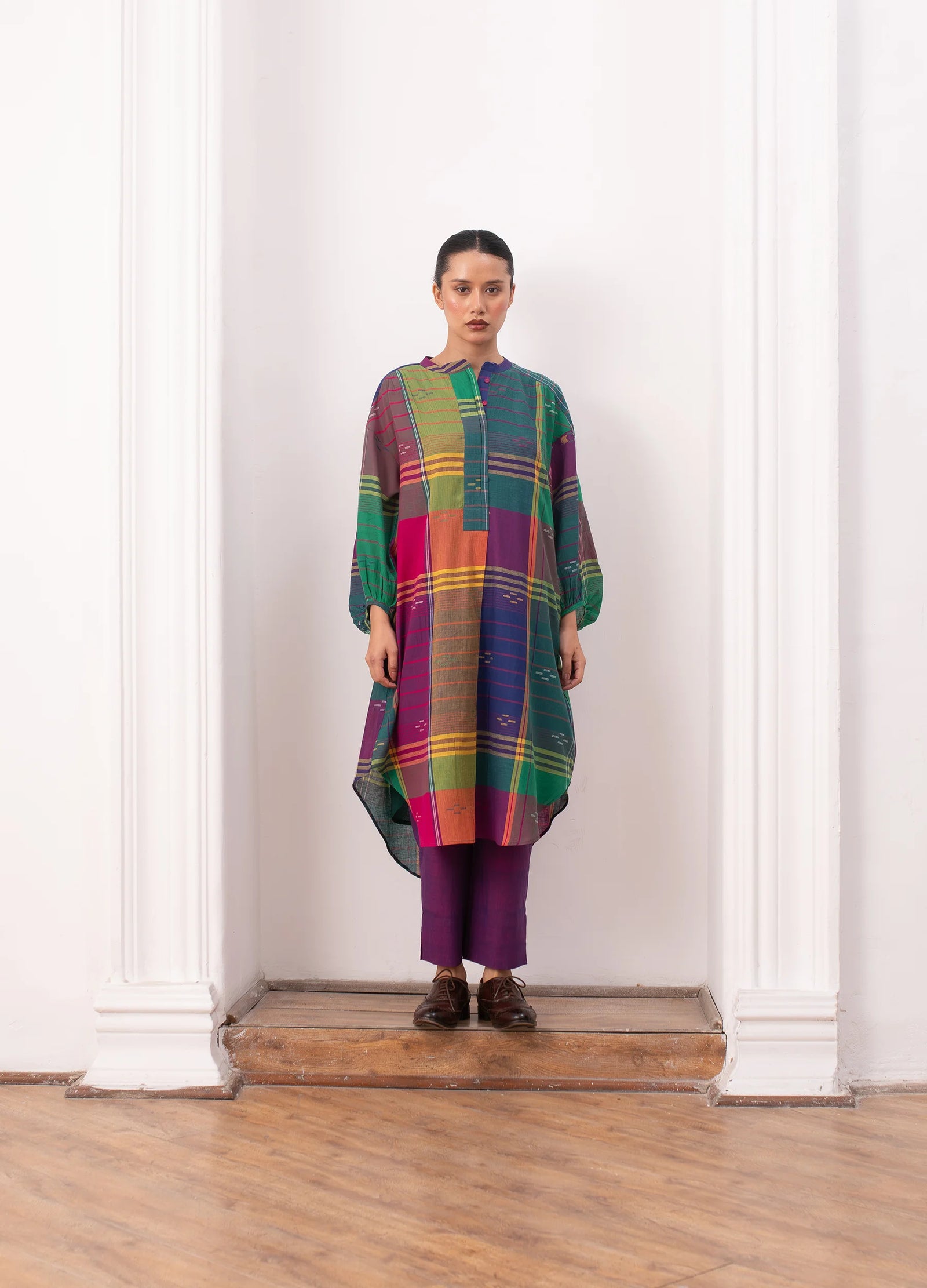 Madras checks kurta set - Hiranya
