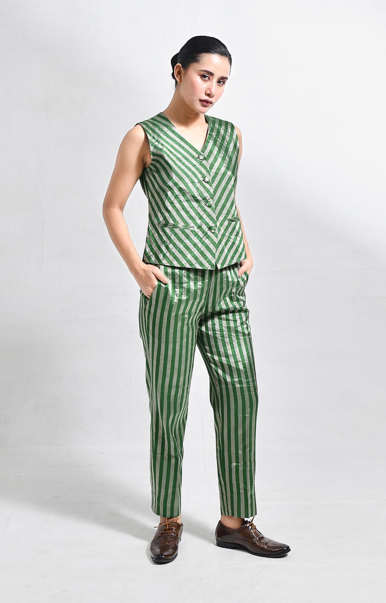 Arbor Waistcoat Co-ord (Set of 2)- Bottle Green