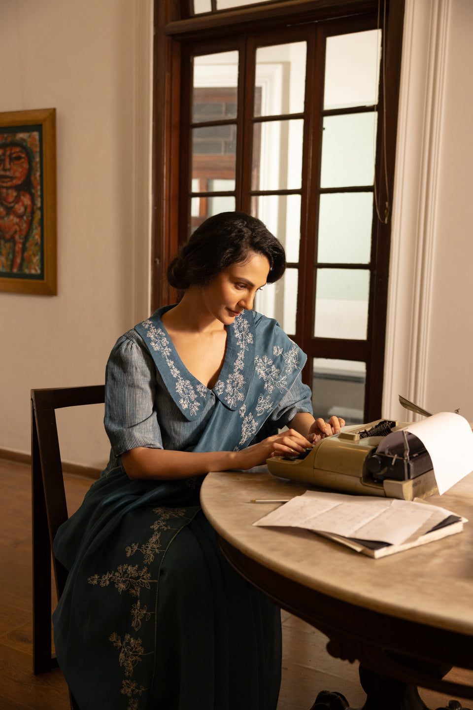 Amrita Sari Set- French Blue