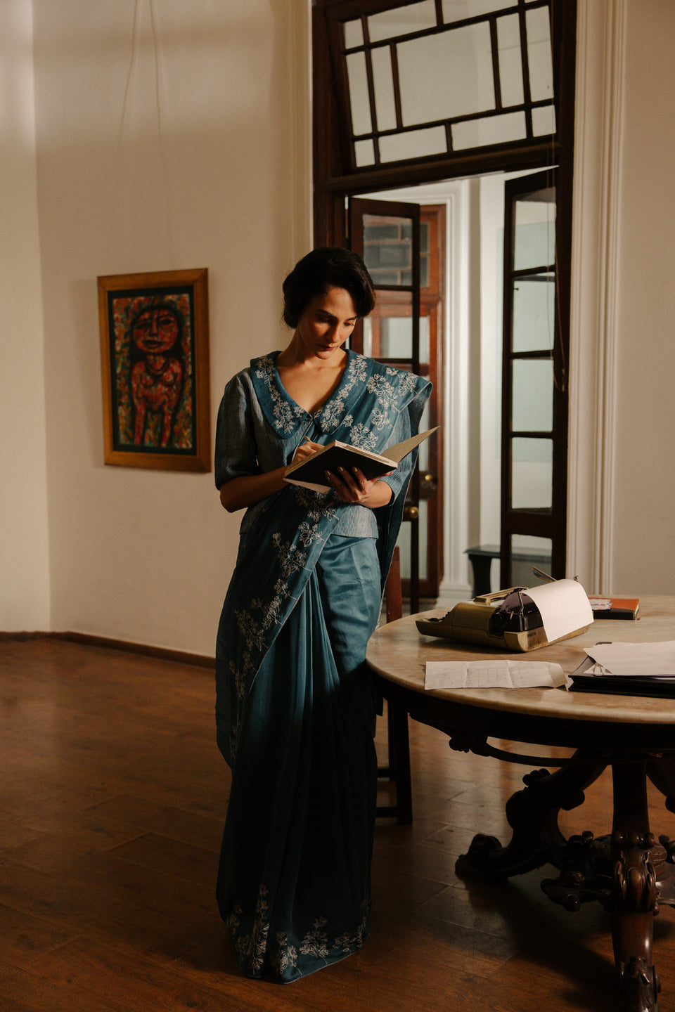 Amrita Sari Set- French Blue