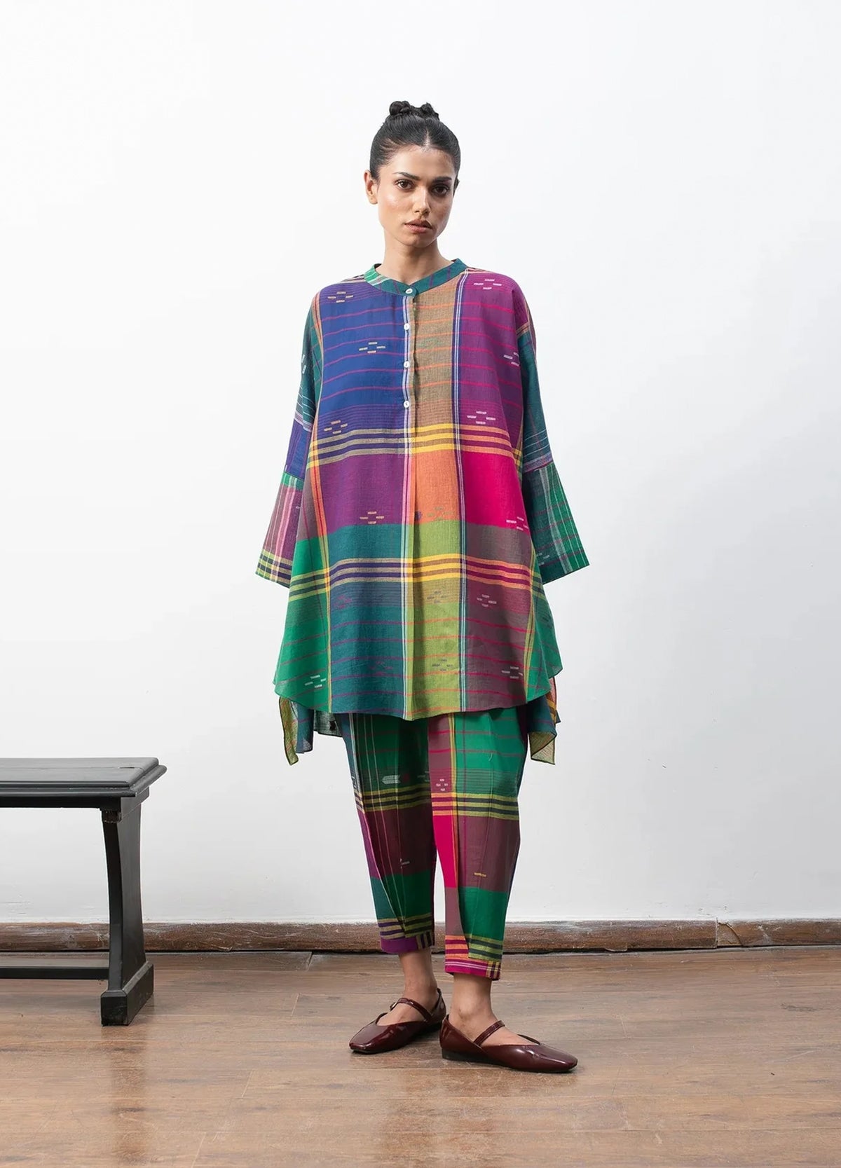 Charlotte Jamdani Co-Ord (Madras Checks)