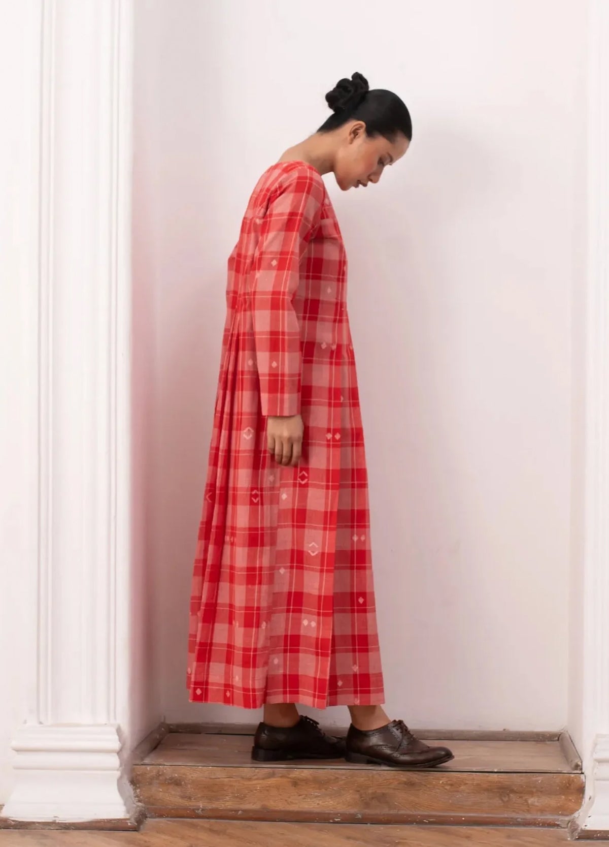 Eileen Dress (Red & White)