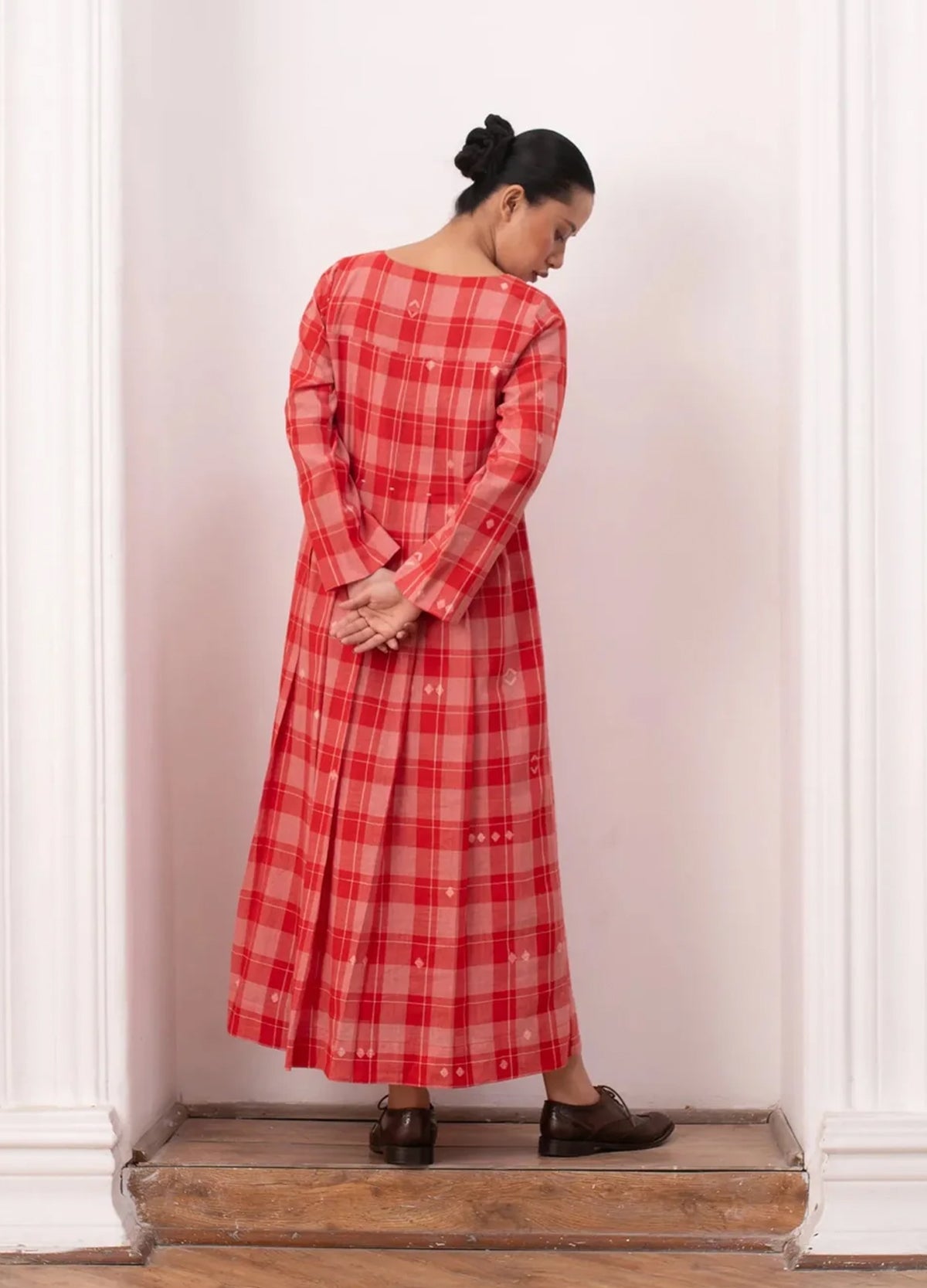 Eileen Dress (Red & White)
