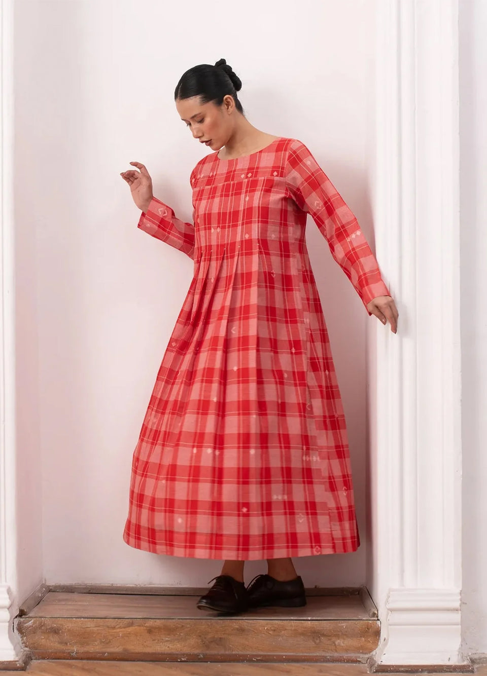 Eileen Dress (Red & White)