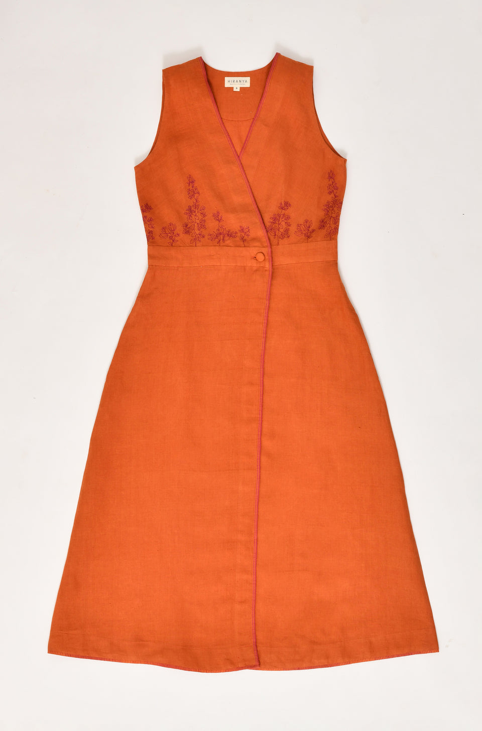 Amber linen midi dress – The Ruth Dress by Hiranya