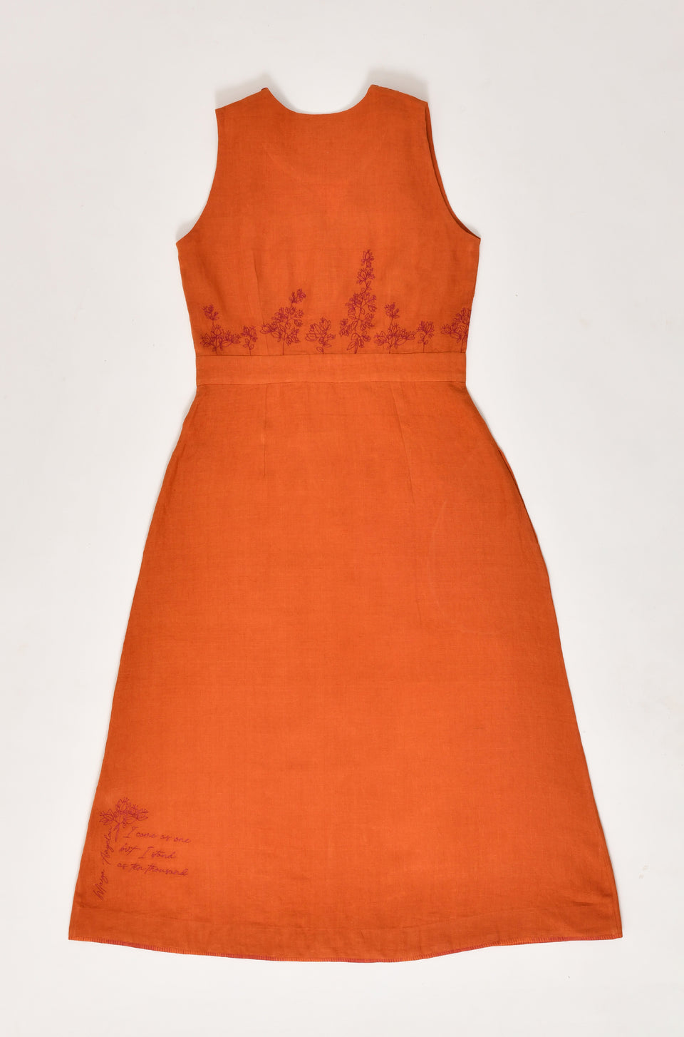 Amber linen midi dress – The Ruth Dress by Hiranya