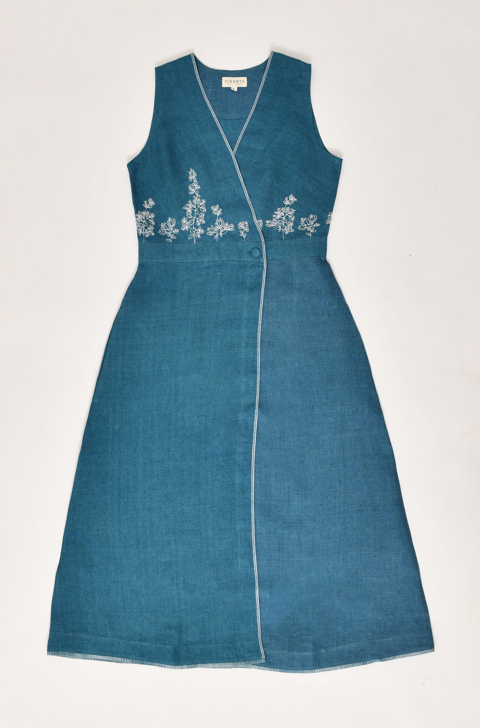 Women's linen midi dress – The Ruth Dress by Hiranya