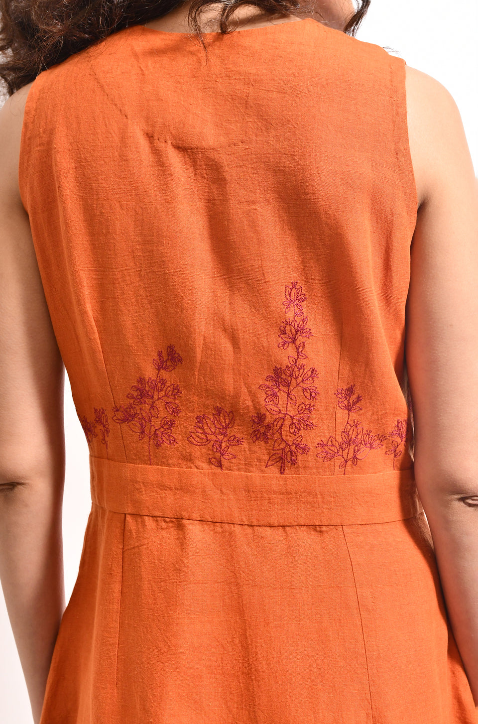 Amber linen midi dress – The Ruth Dress by Hiranya