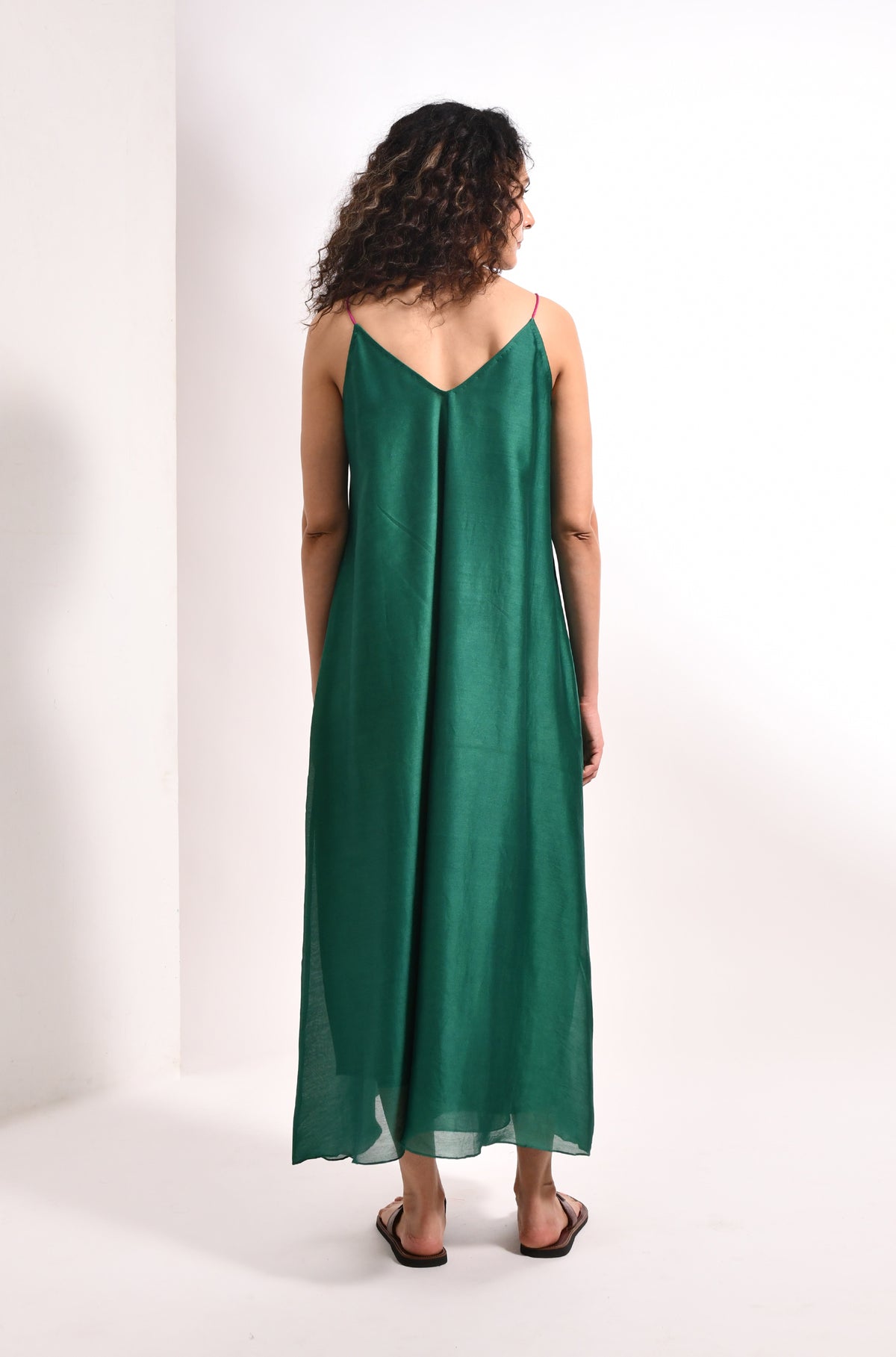 Green blazer co-ord set with tailored fit and embroidered detailing for women - Hiranya