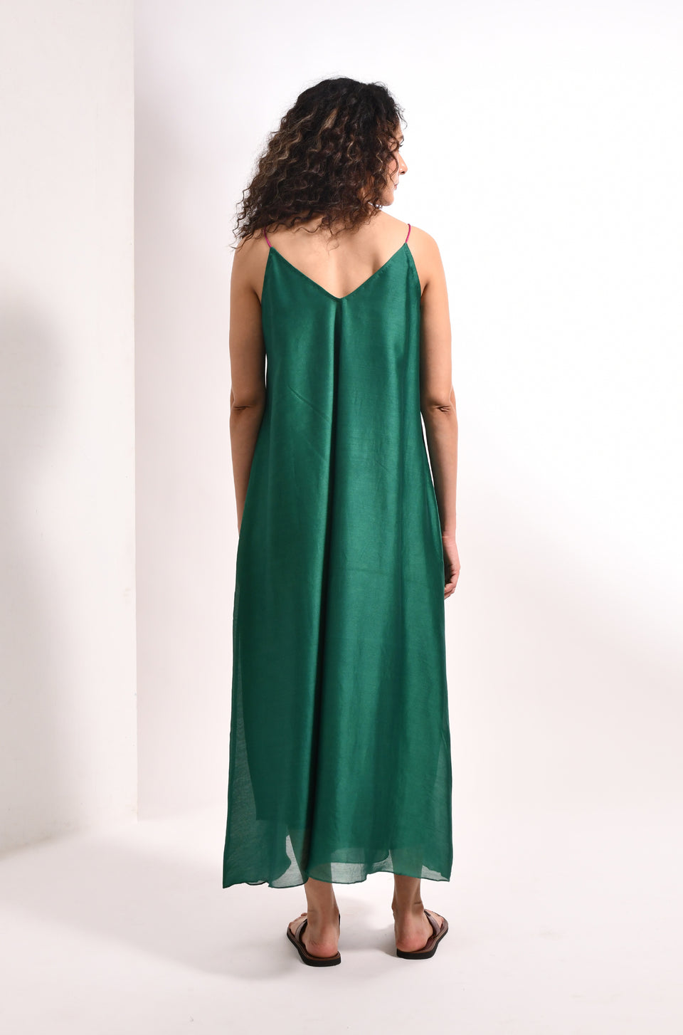 Green blazer co-ord set with tailored fit and embroidered detailing for women - Hiranya