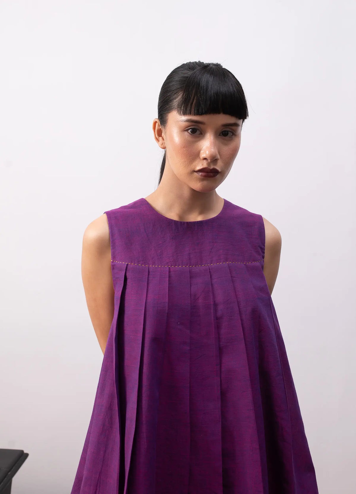 Madras checks skirt set with top and matching skirt Hiranya