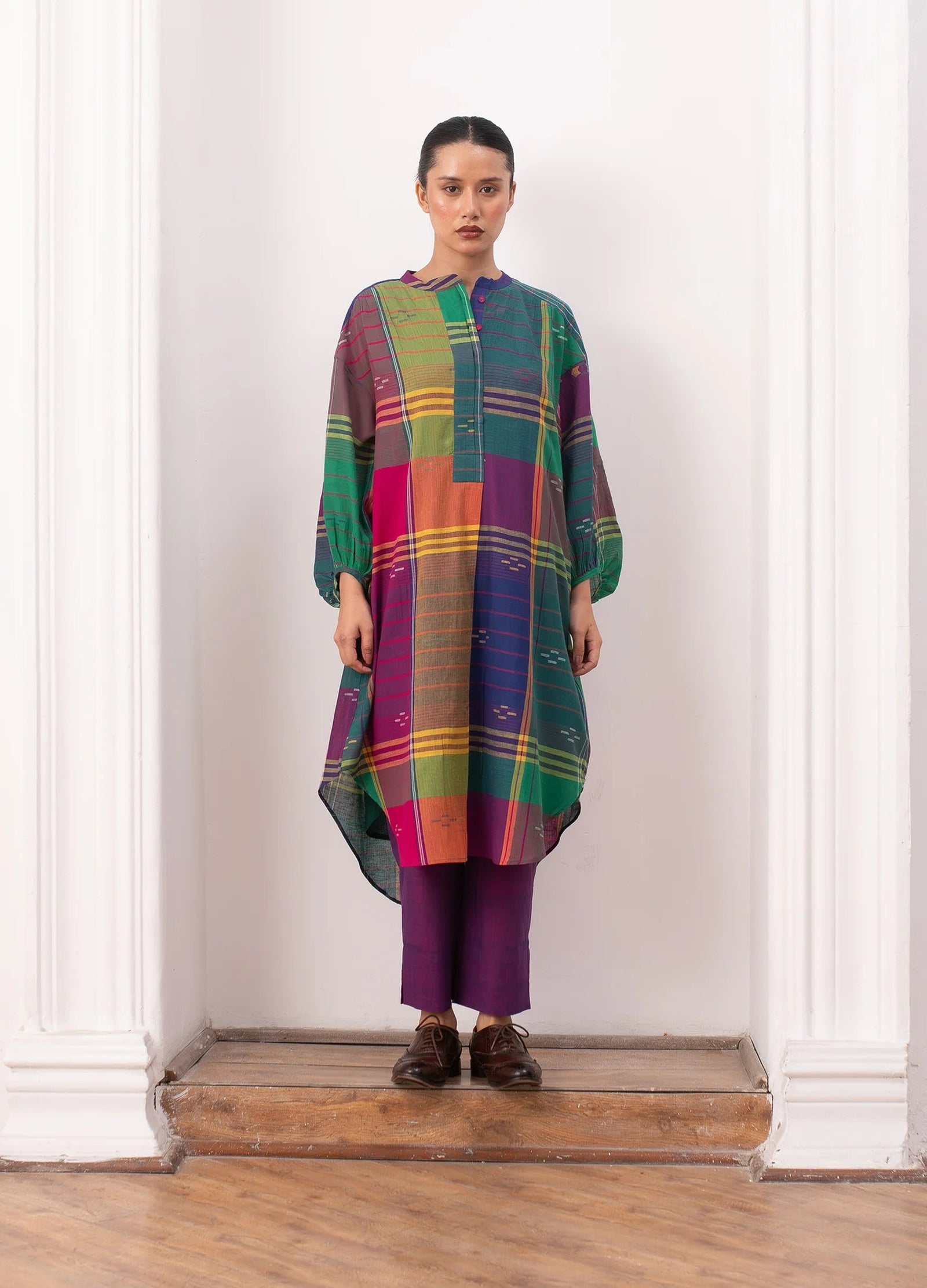 Madras checks kurta set - Hiranya