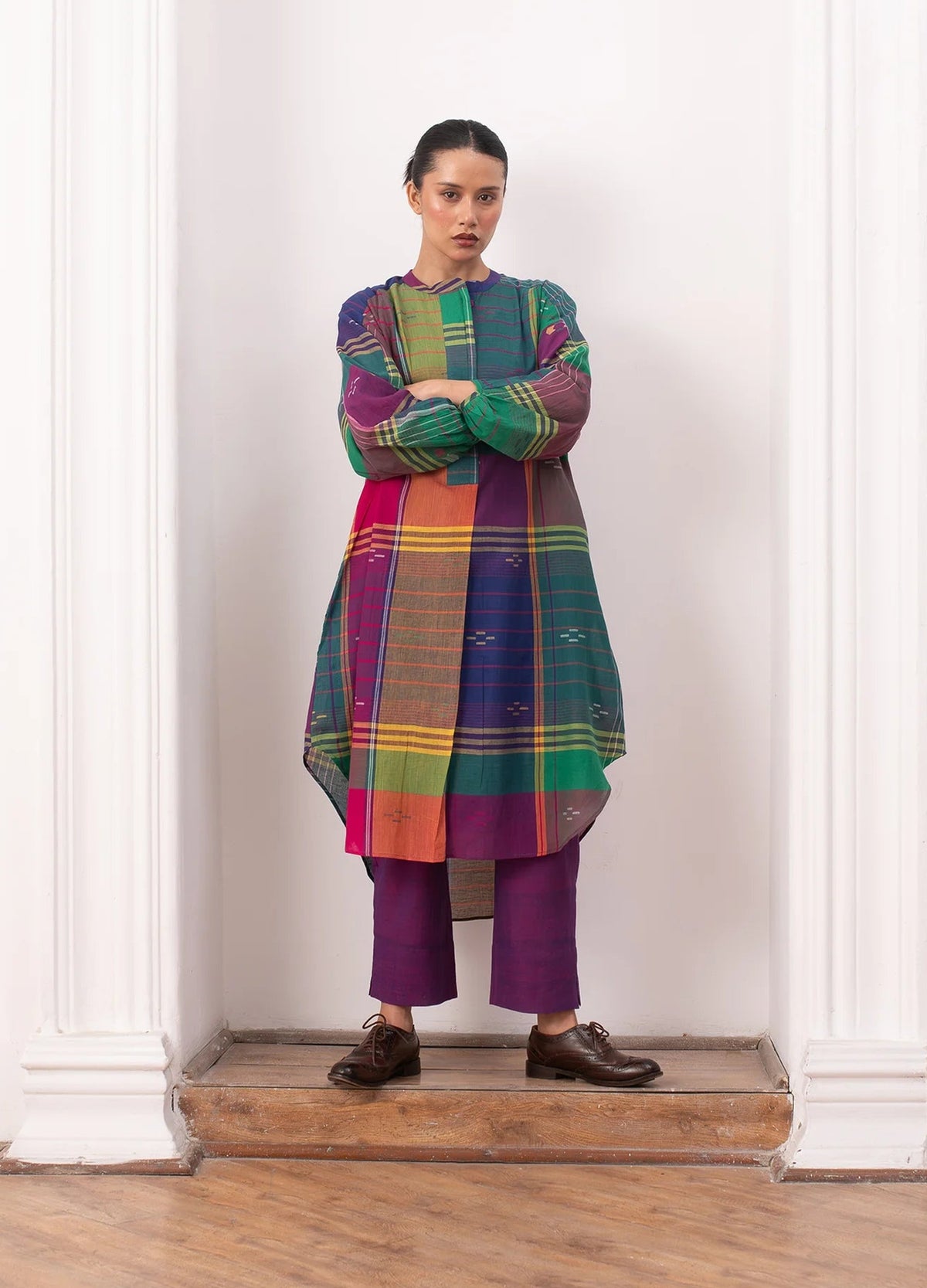 Madras checks kurta set - Hiranya
