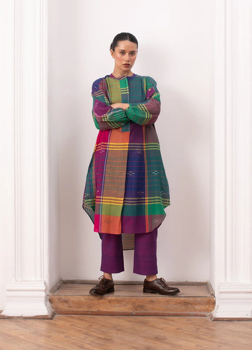Madras checks kurta set - Hiranya