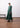 Forest green dress with soft structured silhouette - Hiranya