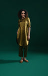 U-hem Tissue Co-Ord (Set of 2)- Mettalic Gold