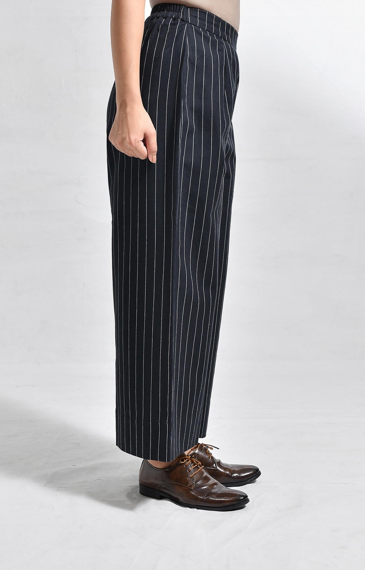 Pinstriped Tressa Set- Black