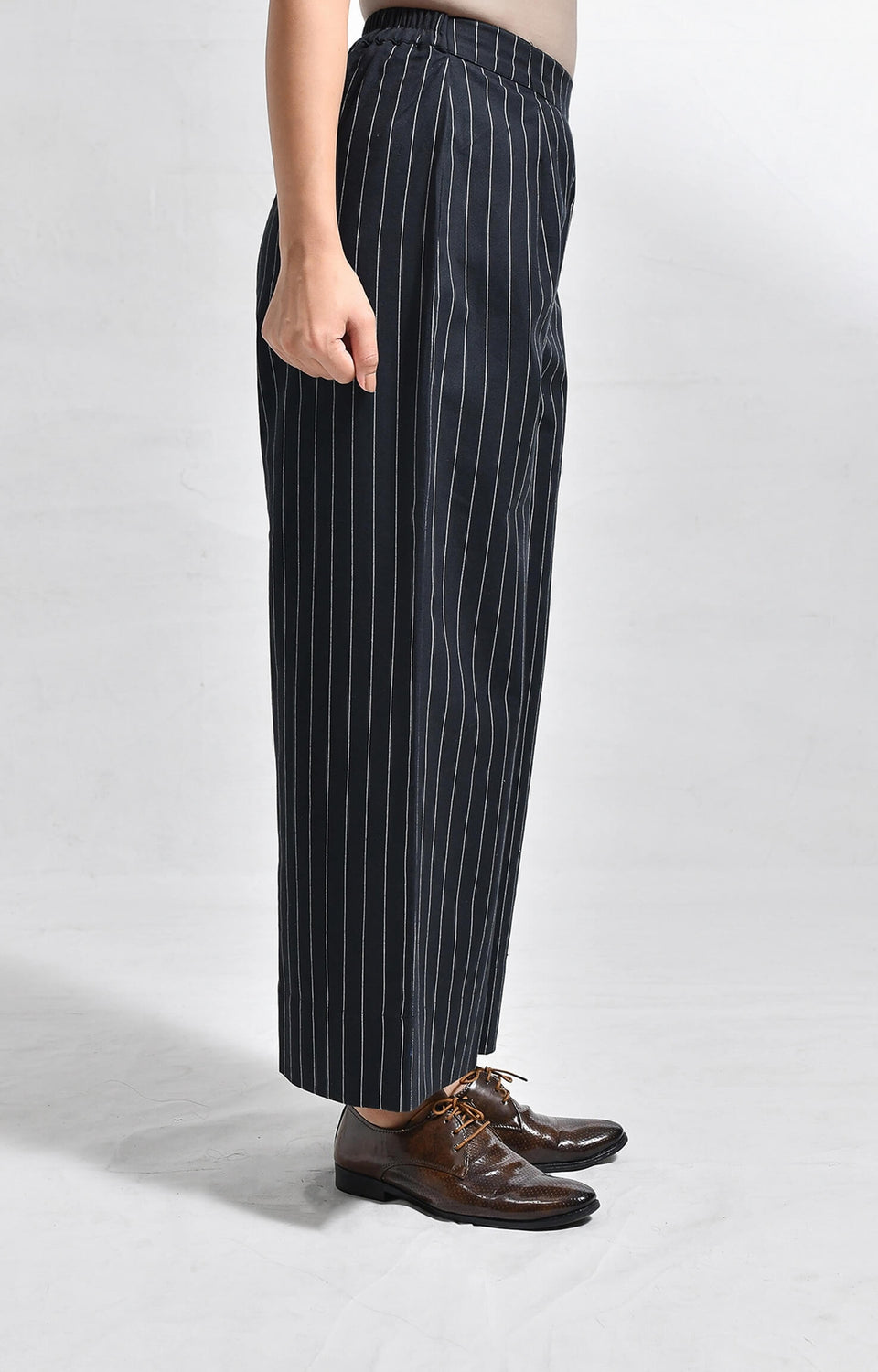 Pinstriped Tressa Set- Black