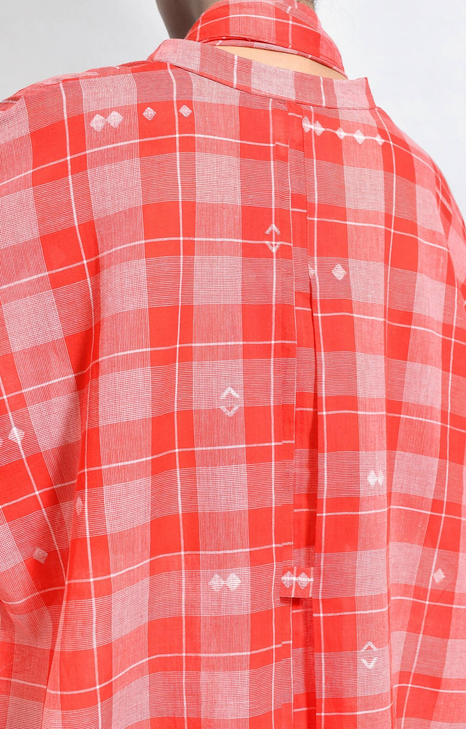 kurta set with traditional handwoven detailing
