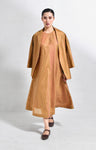 Monette Silk Dress with Lumen Blazer- Pink & Olive