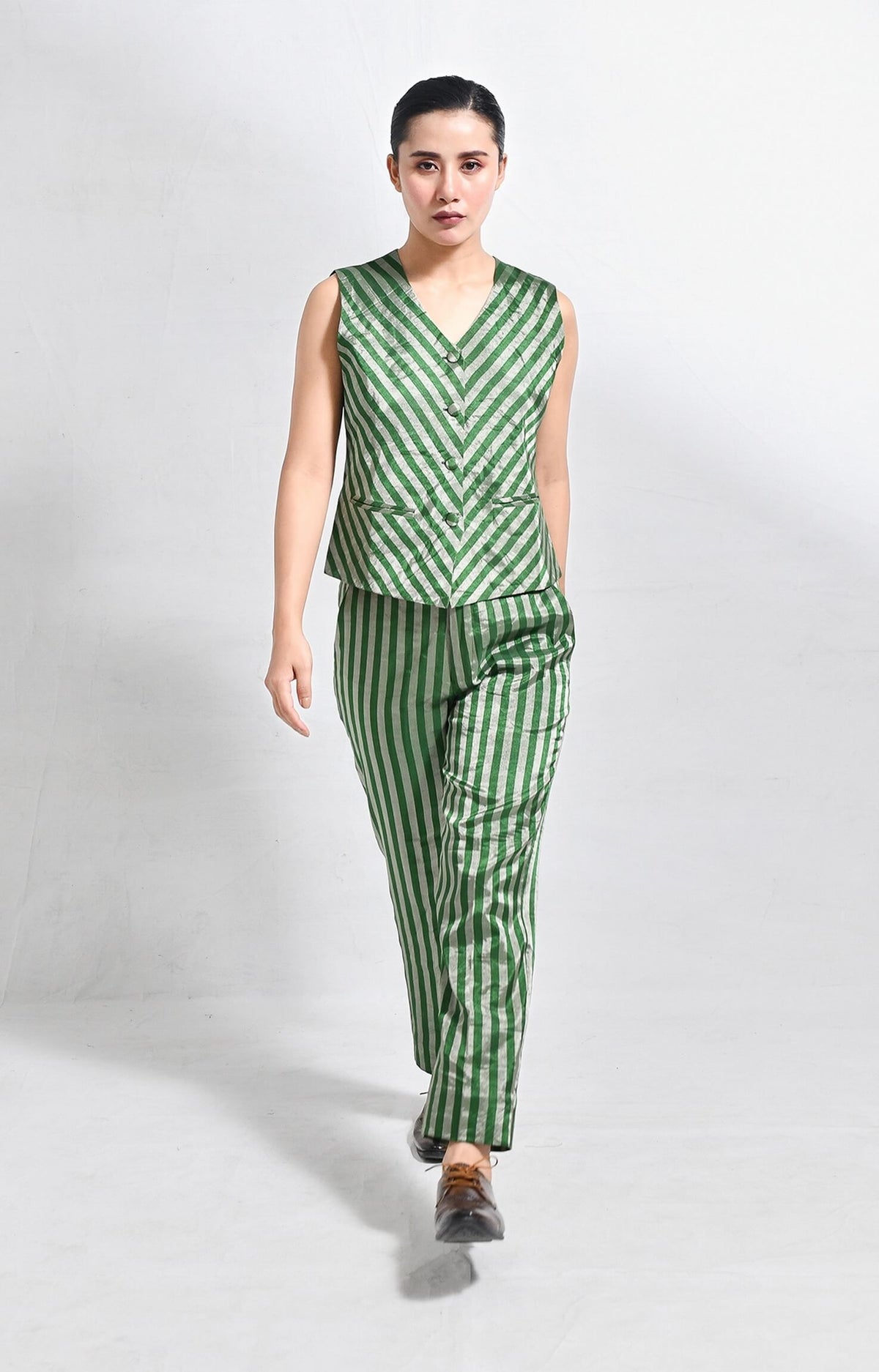 Arbor Waistcoat Co-ord (Set of 2)- Bottle Green