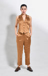 Arbor Waistcoat Co-ord (Set of 2)- Gold