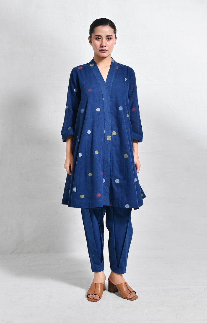 Anara Kurta Set- Indigo