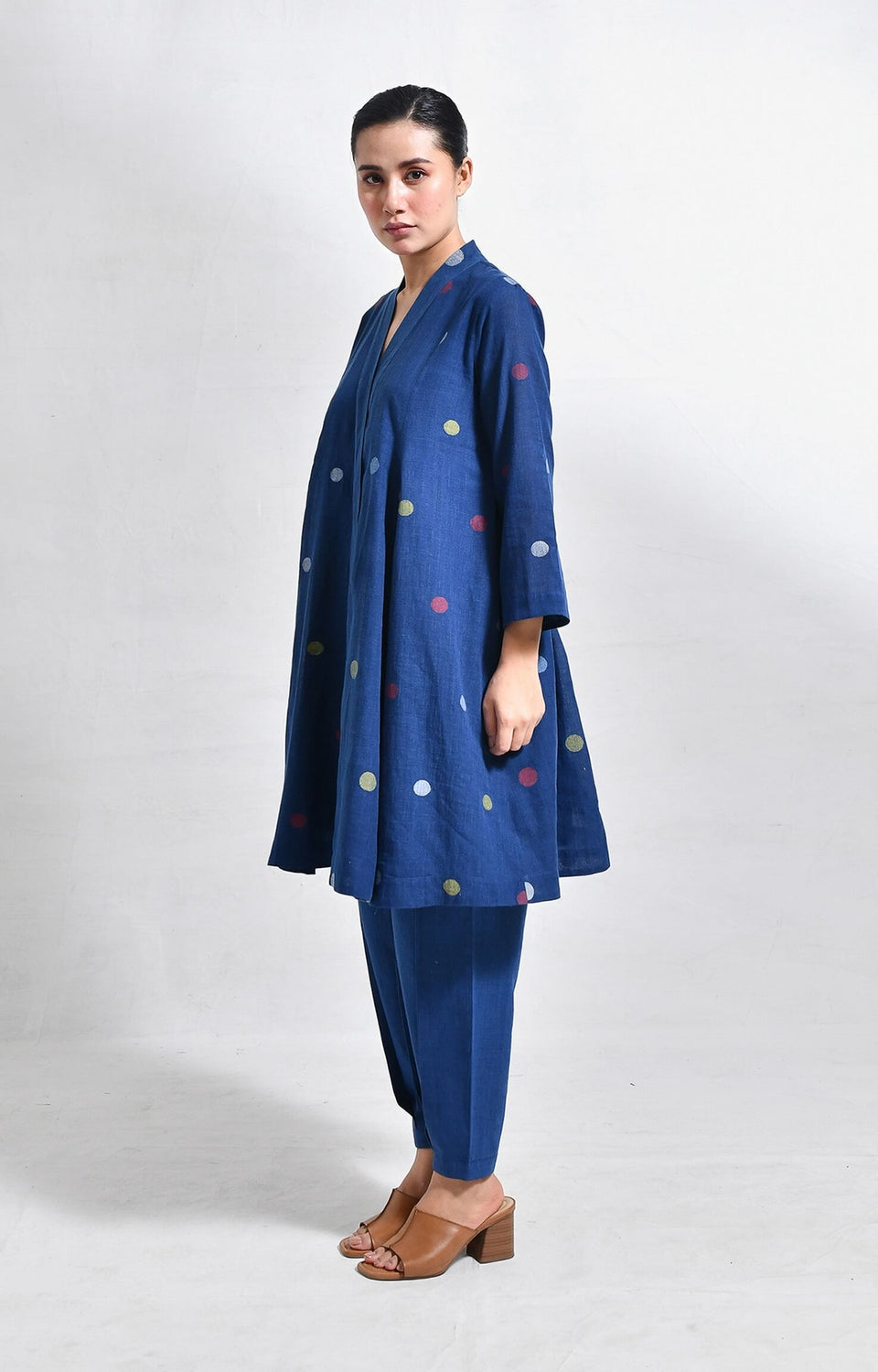 Anara Kurta Set- Indigo