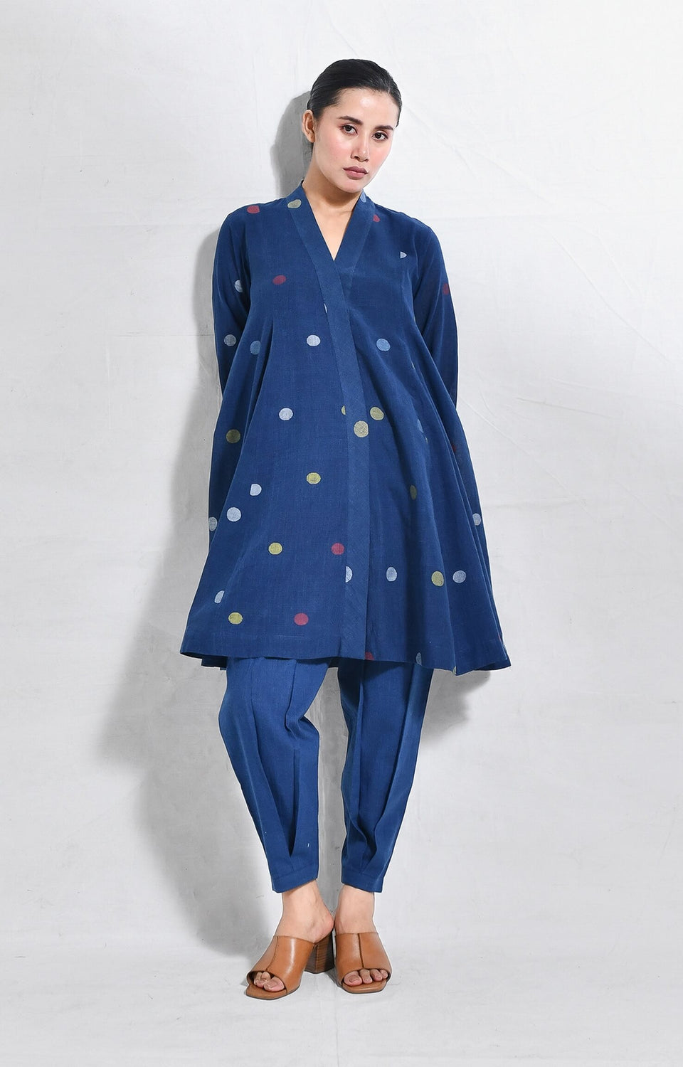 Anara Kurta Set- Indigo