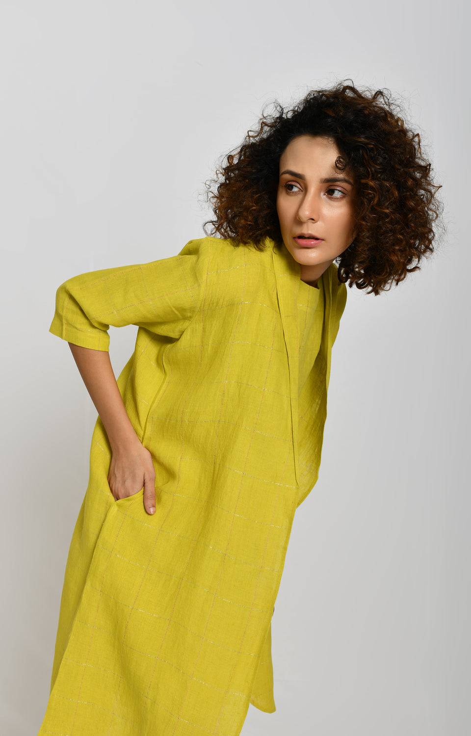 Linen Summer Jacket- Olive
