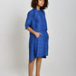 Linen Bermuda Co-ord Set with Summer Jacket- Cobalt Blue