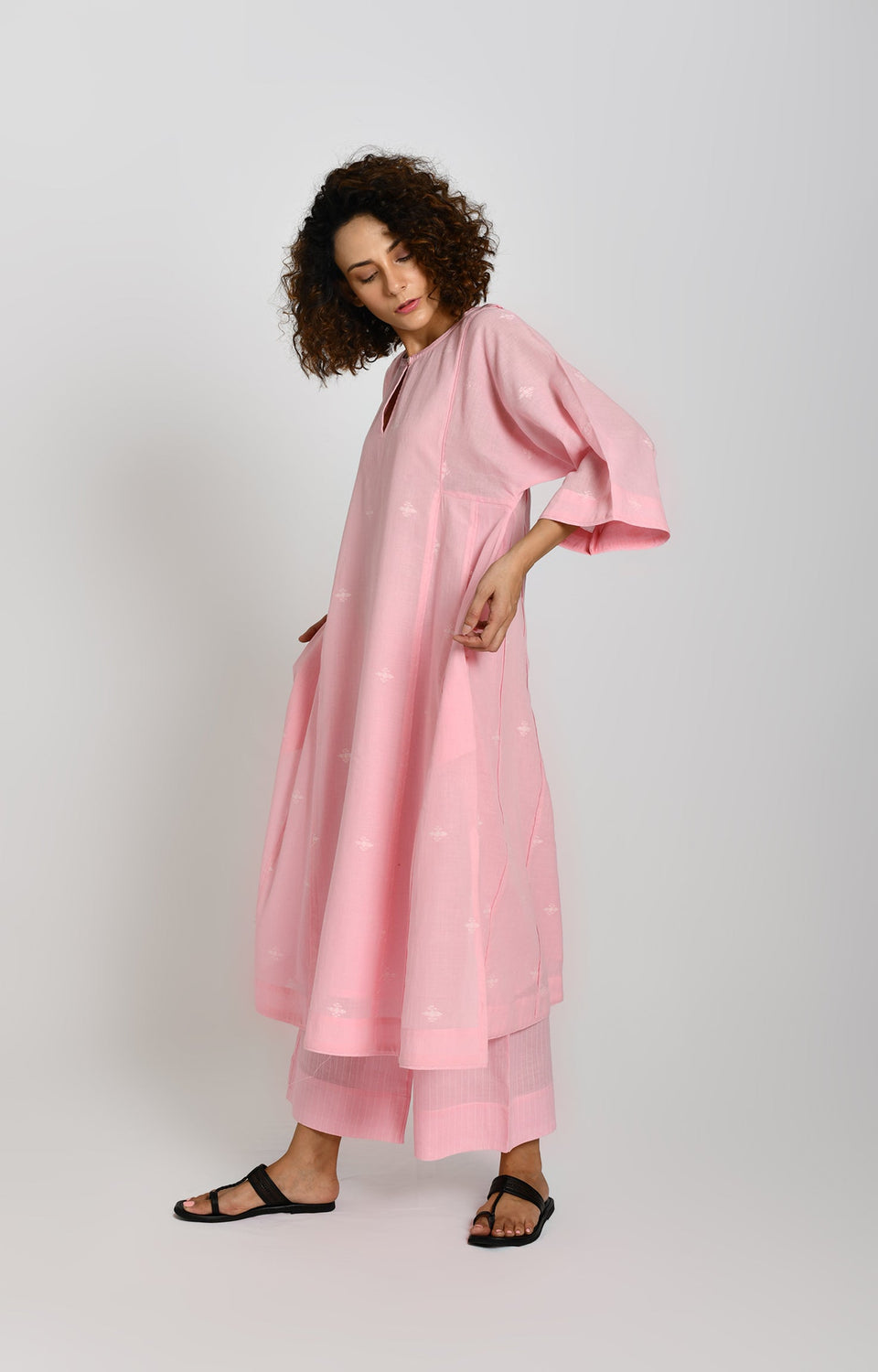 Jamdani Phiran- Pink