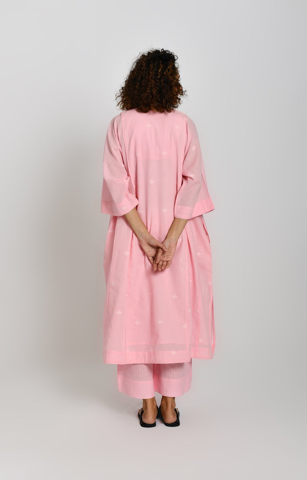 Jamdani Phiran- Pink