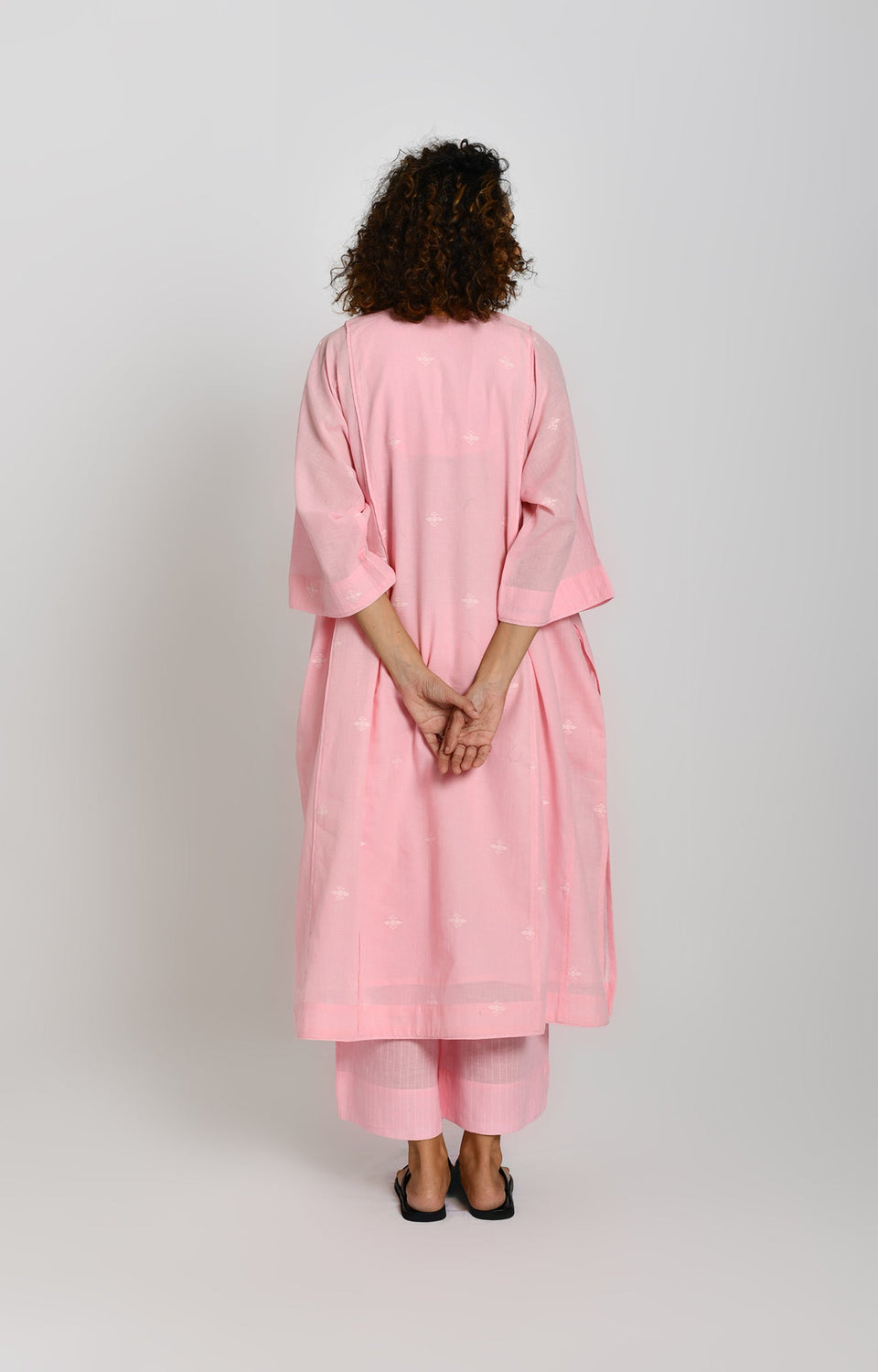 Jamdani Phiran- Pink