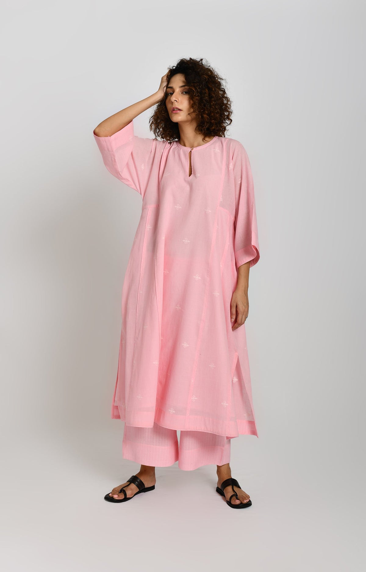 Jamdani Phiran- Pink