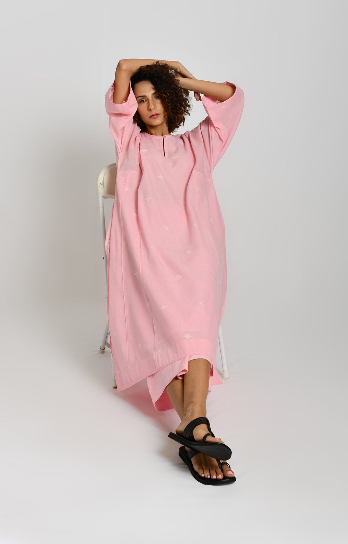 Jamdani Phiran- Pink