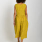 Linen Long Jumpsuit- Mustard