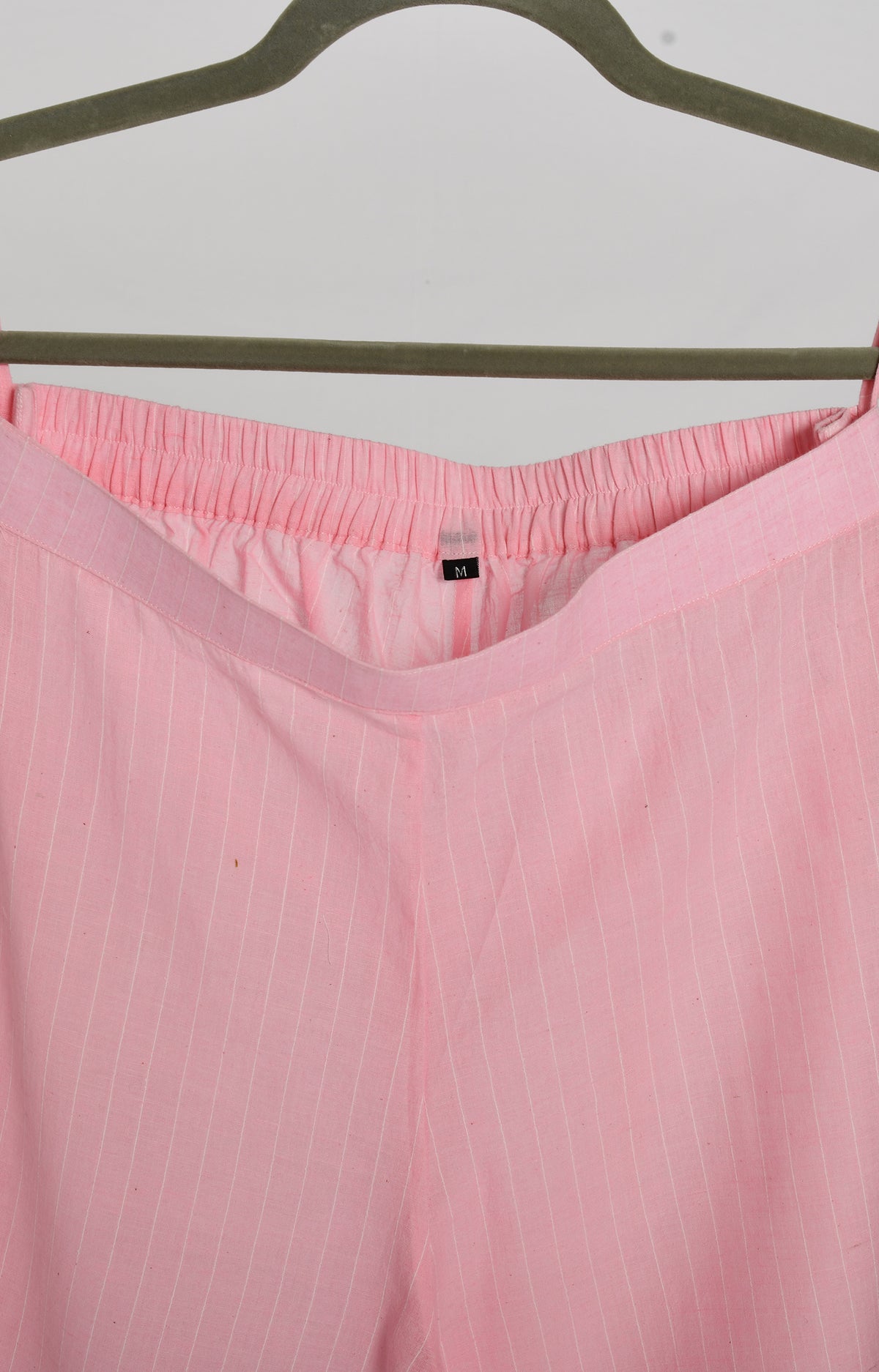 Pink Jamdani phiran co-ord set with artisan detailing