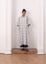 Kusama Jamdani Co-Ord (White & Indigo)